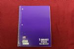 PURPLE Wide-Ruled Spiral Notebook